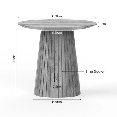 Salontafel Solana | 50 cm | Taupe by depauwwonen