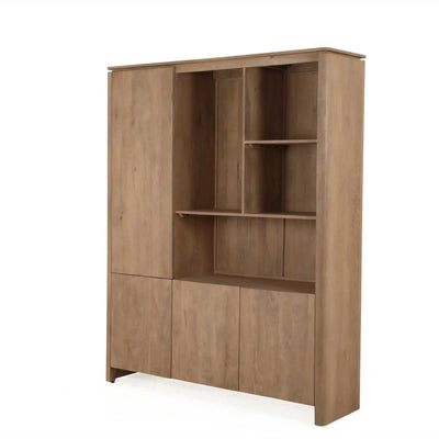 Vakkenkast XL Dallas Naturel Mangohout 160 cm by depauwwonen
