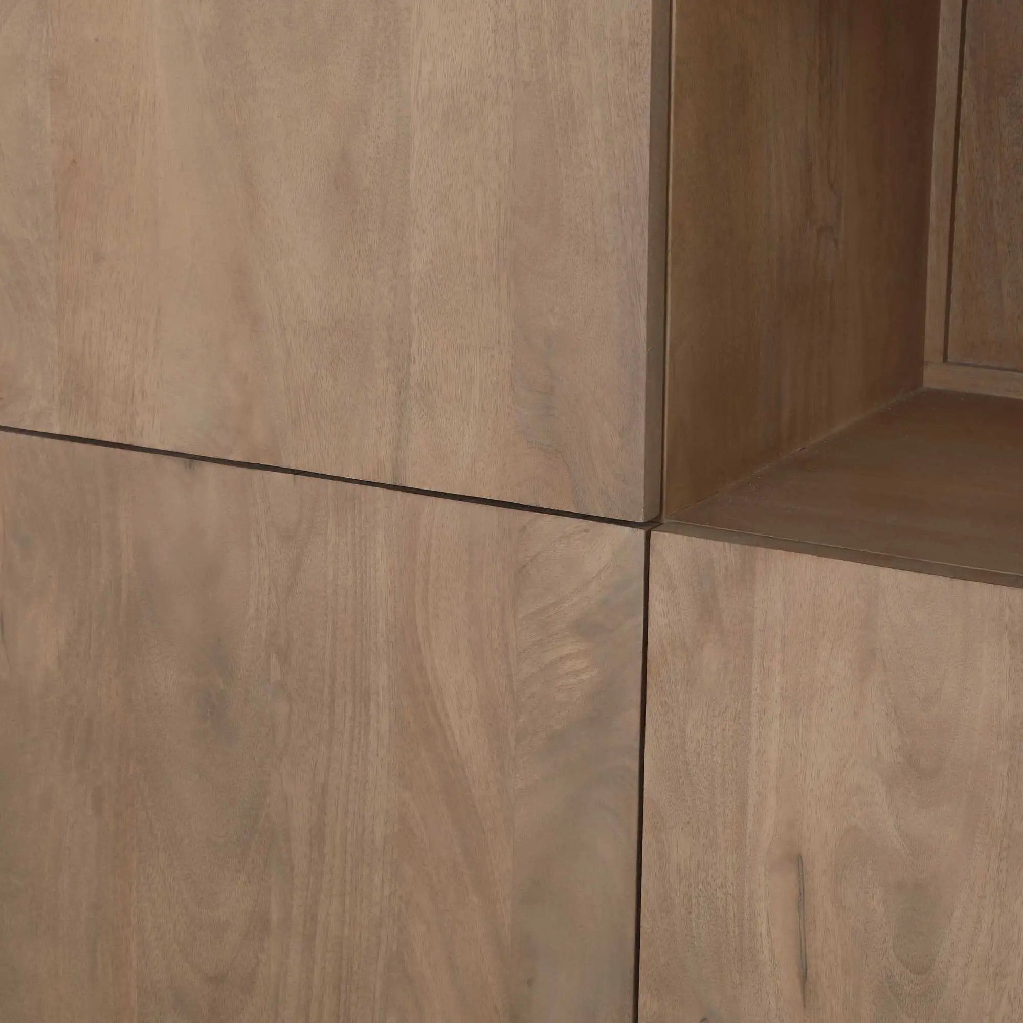 Vakkenkast XL Dallas Naturel Mangohout 160 cm by depauwwonen