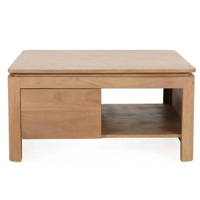 Vierkante Salontafel Dallas Naturel Mangohout 80 cm by depauwwonen