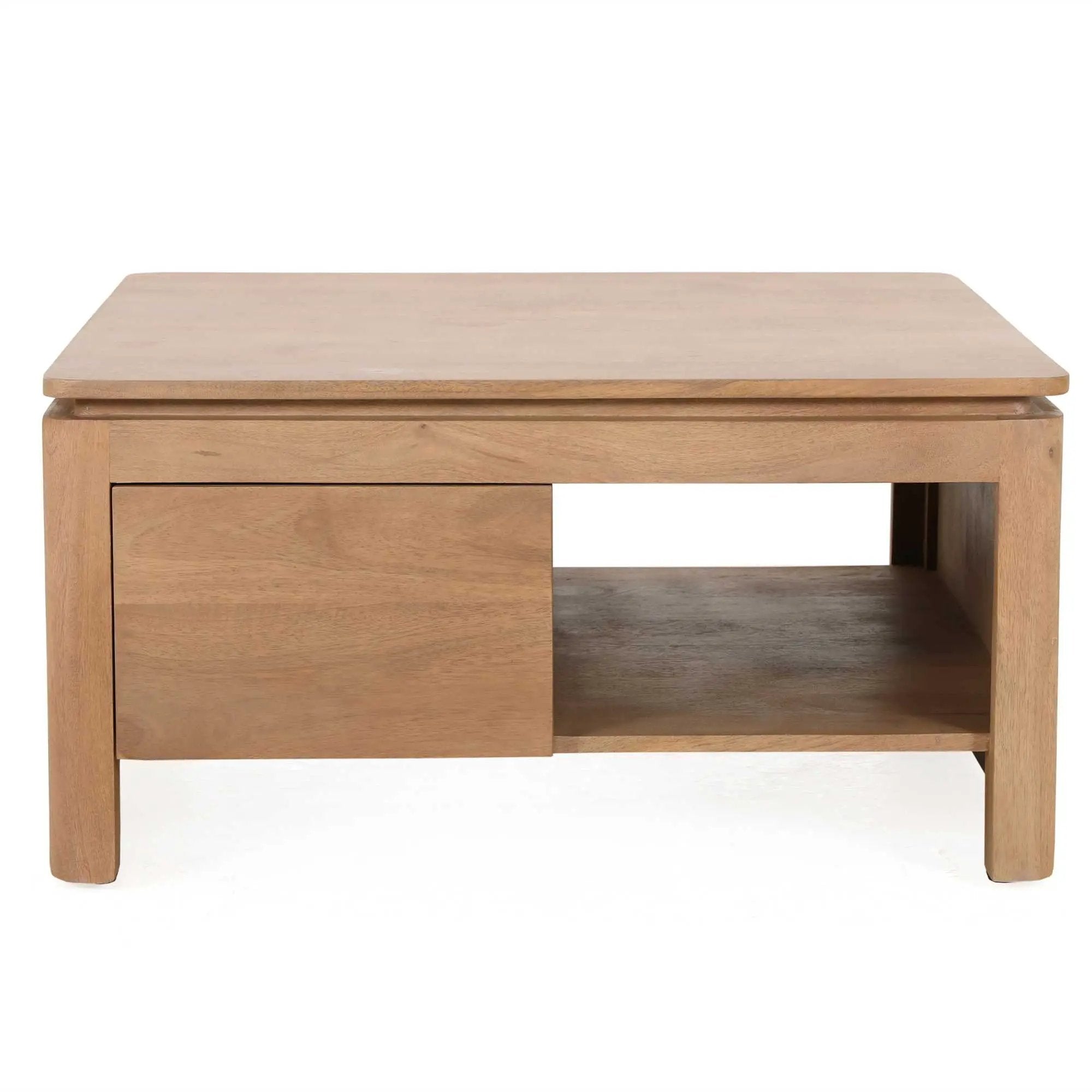 Vierkante Salontafel Dallas Naturel Mangohout 80 cm by depauwwonen