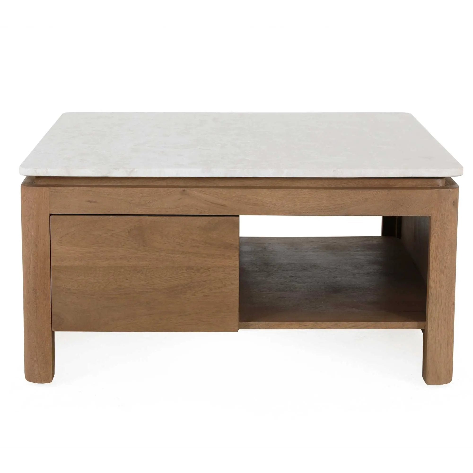 Vierkante Salontafel Dallas Naturel Mangohout 80 cm by depauwwonen