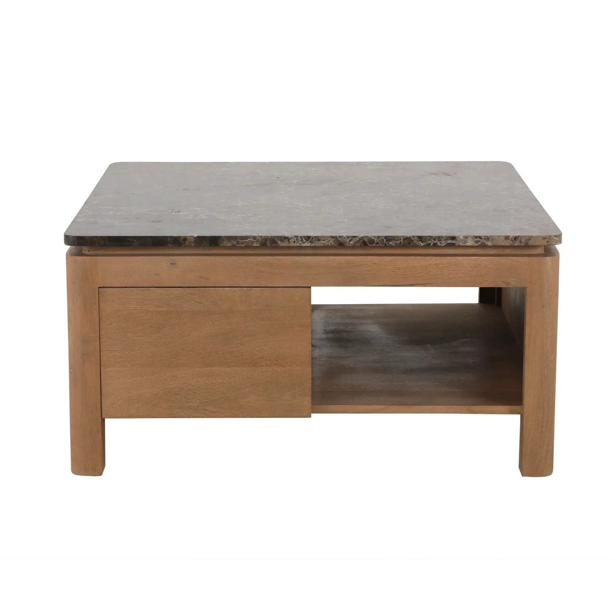 Vierkante Salontafel Dallas Naturel Mangohout 80 cm by depauwwonen
