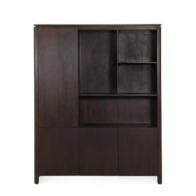 Vakkenkast XL Dallas Bruin Mangohout 160 cm by depauwwonen