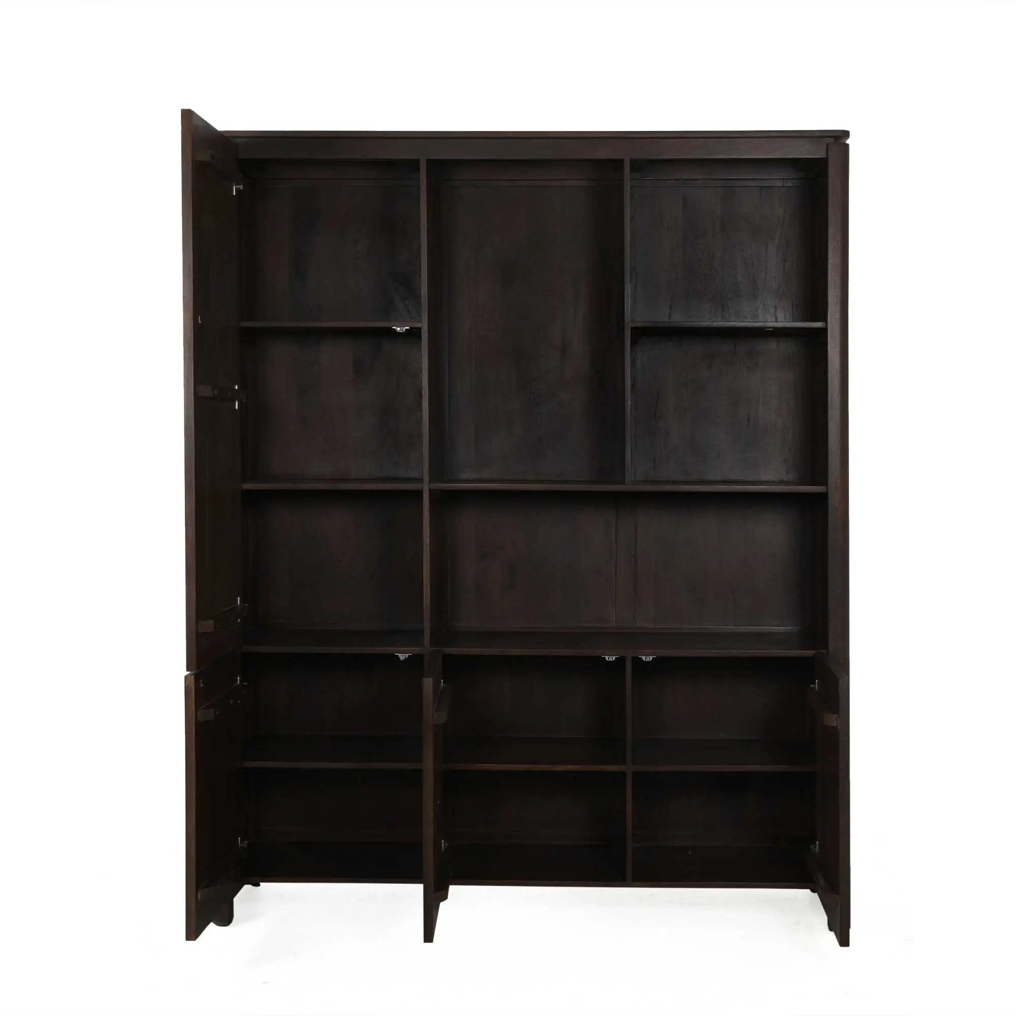 Vakkenkast XL Dallas Bruin Mangohout 160 cm by depauwwonen