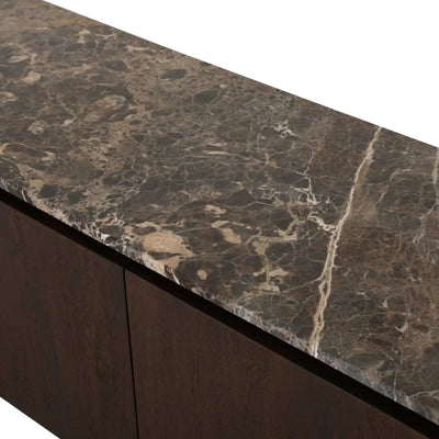 Tv-meubel Dallas bruin mangohout 210 cm by depauwwonen
