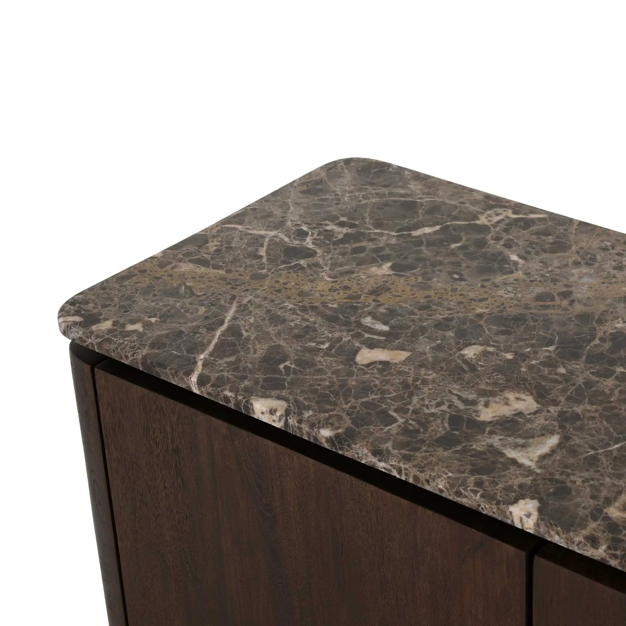 Tv-meubel Dallas bruin mangohout 210 cm by depauwwonen