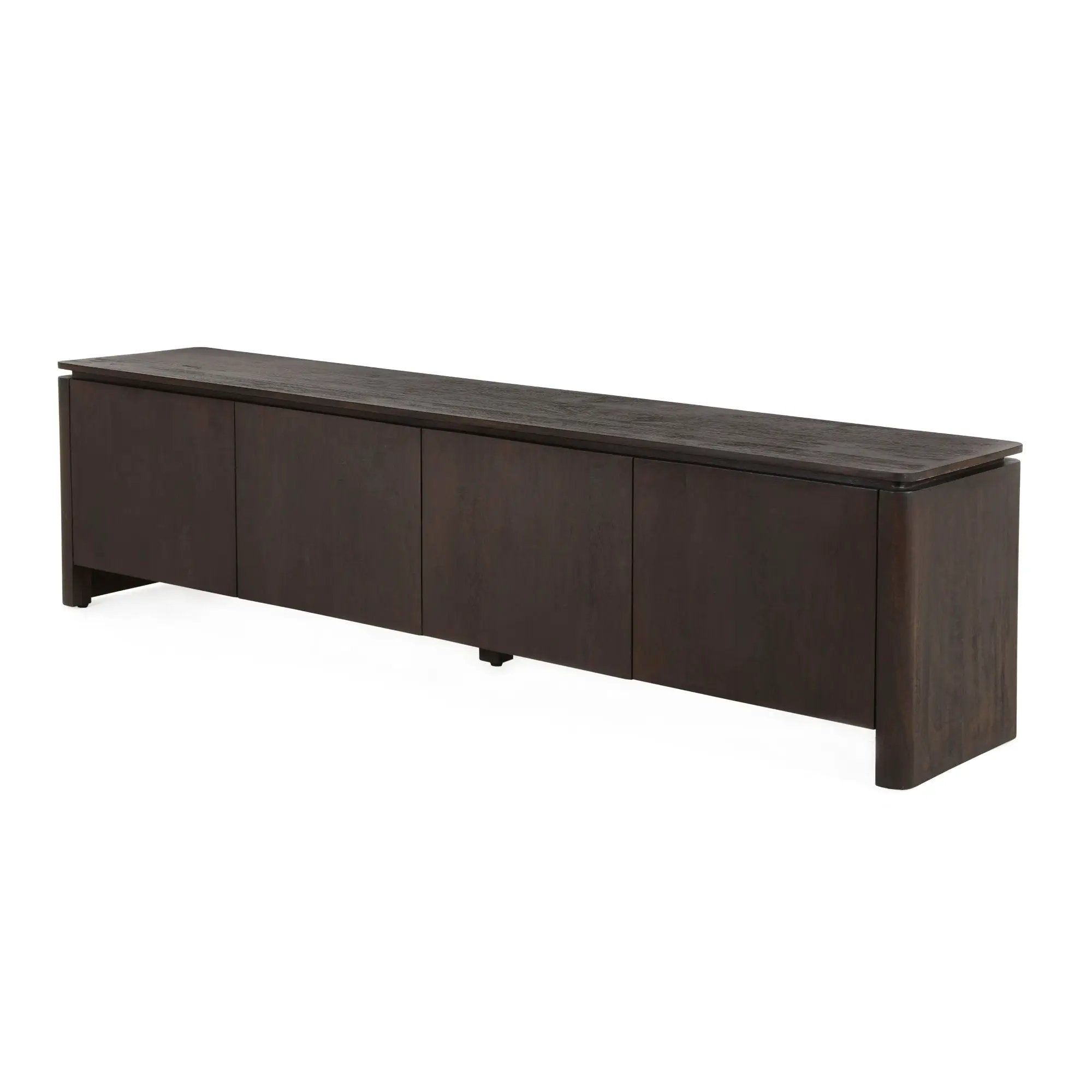 Tv-meubel Dallas bruin mangohout 210 cm by depauwwonen