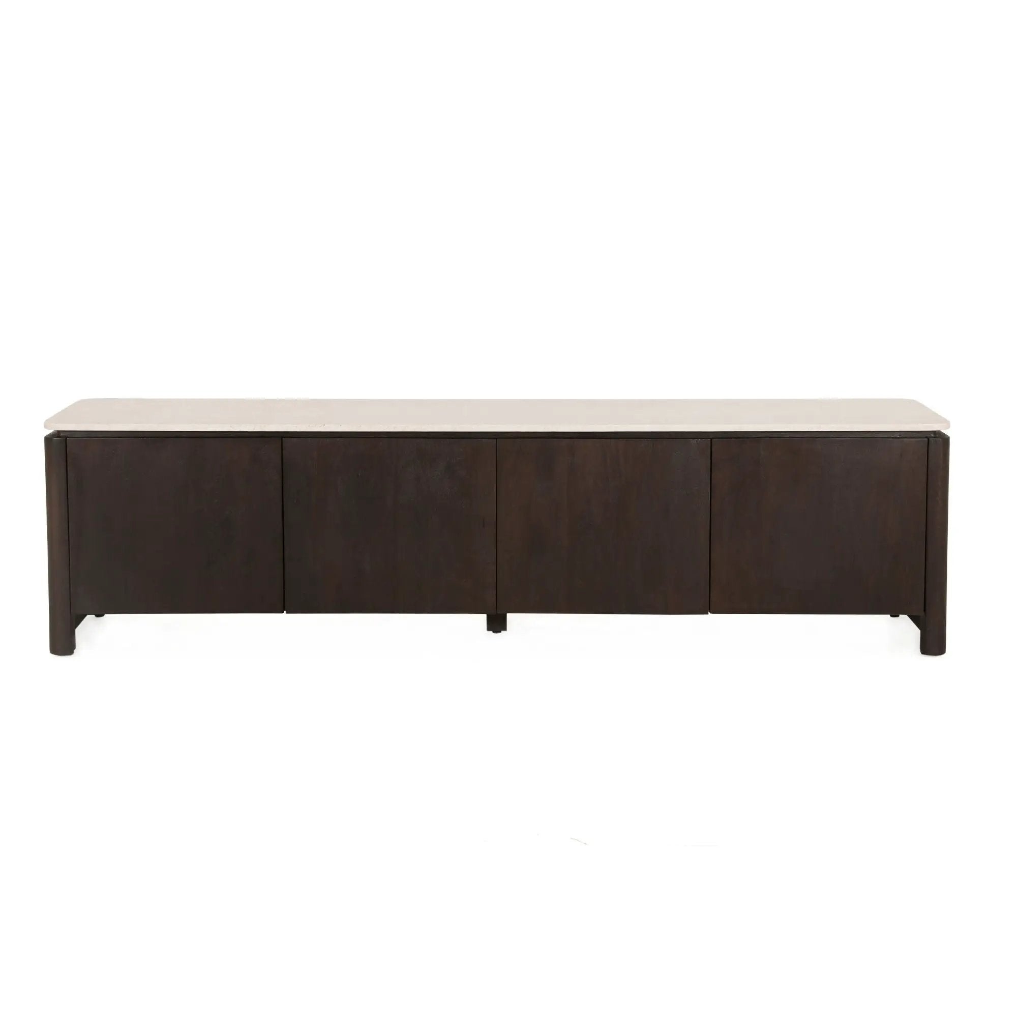 Tv-meubel Dallas bruin mangohout 210 cm by depauwwonen