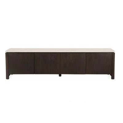Tv-meubel Dallas bruin mangohout 210 cm by depauwwonen