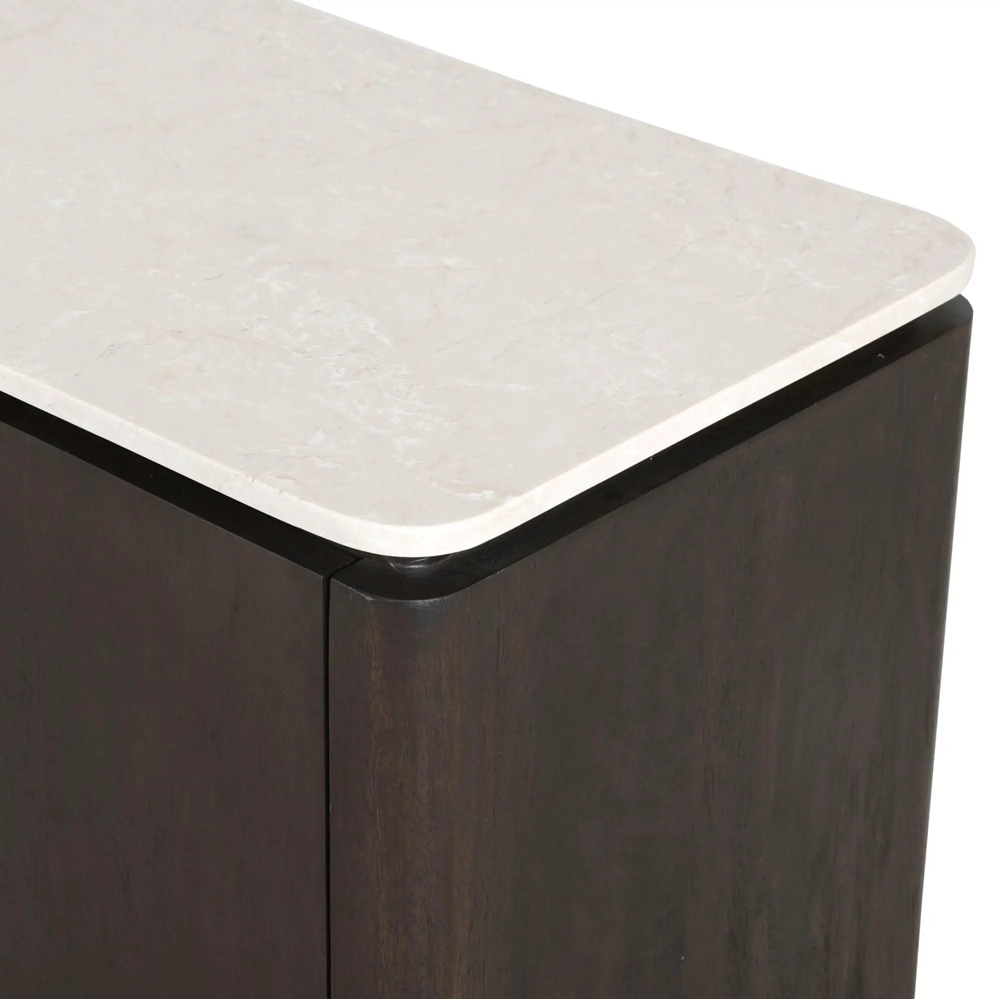 Tv-meubel Dallas bruin mangohout 210 cm by depauwwonen