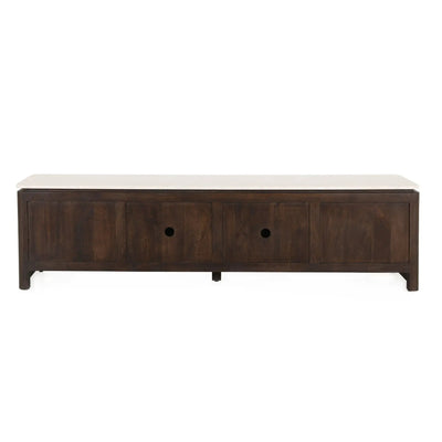 Tv-meubel Dallas bruin mangohout 210 cm by depauwwonen