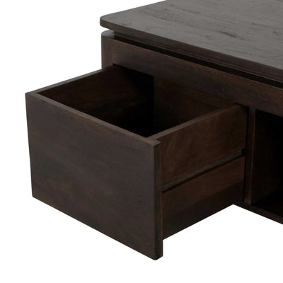 Vierkante salontafel Dallas bruin mangohout 80 cm by depauwwonen