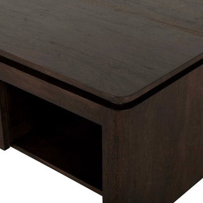 Vierkante salontafel Dallas bruin mangohout 80 cm by depauwwonen