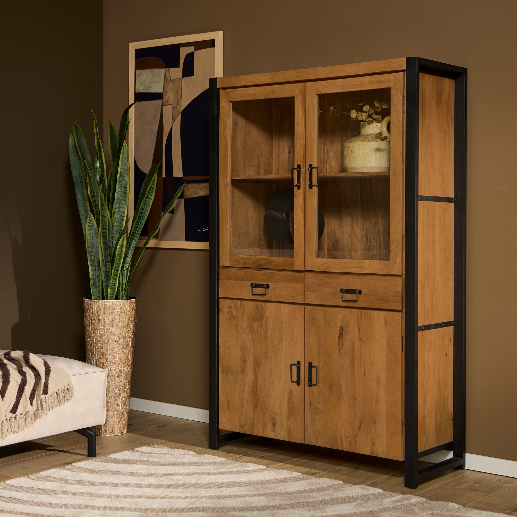 Vitrinekast Boaz 115 cm