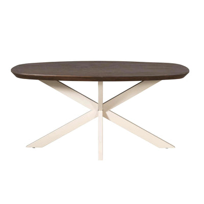 Eettafel Madison Bruin | 160 cm | Deens Ovaal | Poot Zand by Starfurn