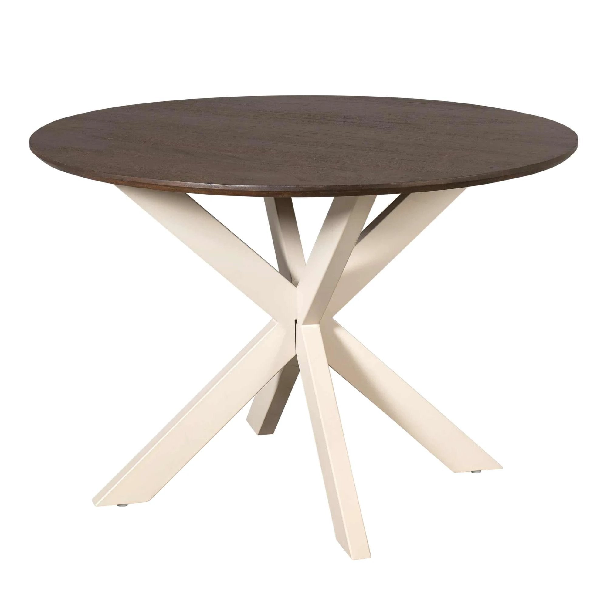 Eettafel Madison Bruin | 110 cm | Poot Zand by Starfurn