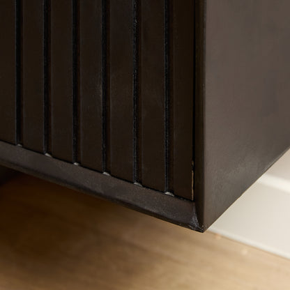 Zwevend tv-meubel Madison Zwart | 160 cm