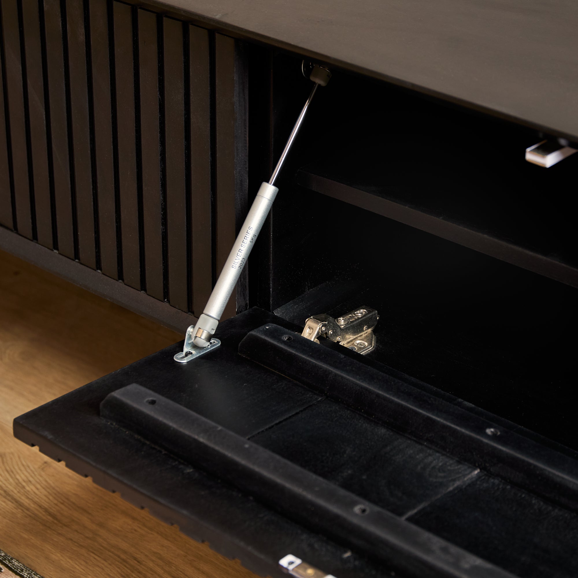 Zwevend tv-meubel Madison Zwart | 160 cm