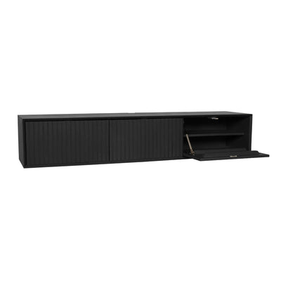 Zwevend tv-meubel Madison Zwart | 160 cm by Starfurn
