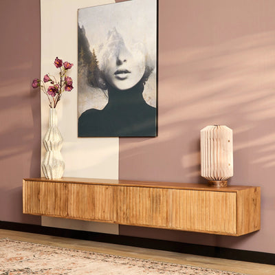 Zwevend TV-meubel Madison Naturel | 200 cm by Starfurn