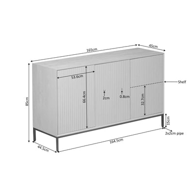 Dressoir Madison Natuurlijk | 165 cm by Starfurn
