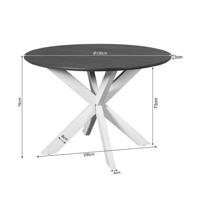 Eettafel Madison Natuurlijk | 130 cm by Starfurn