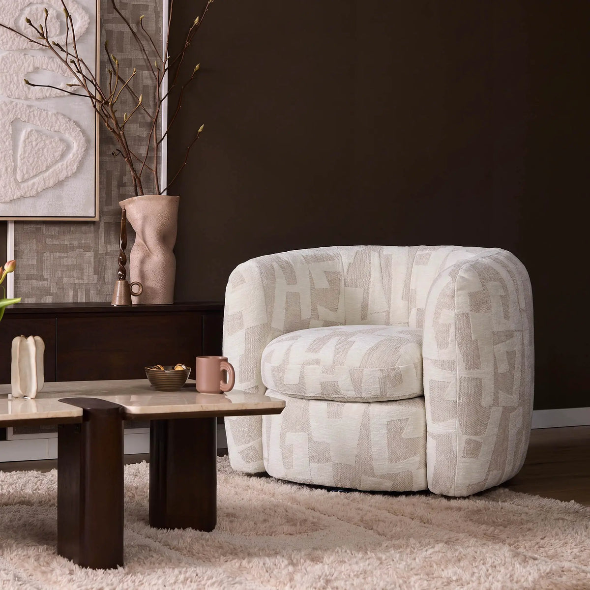 Fauteuil Rosa gebroken wit by depauwwonen