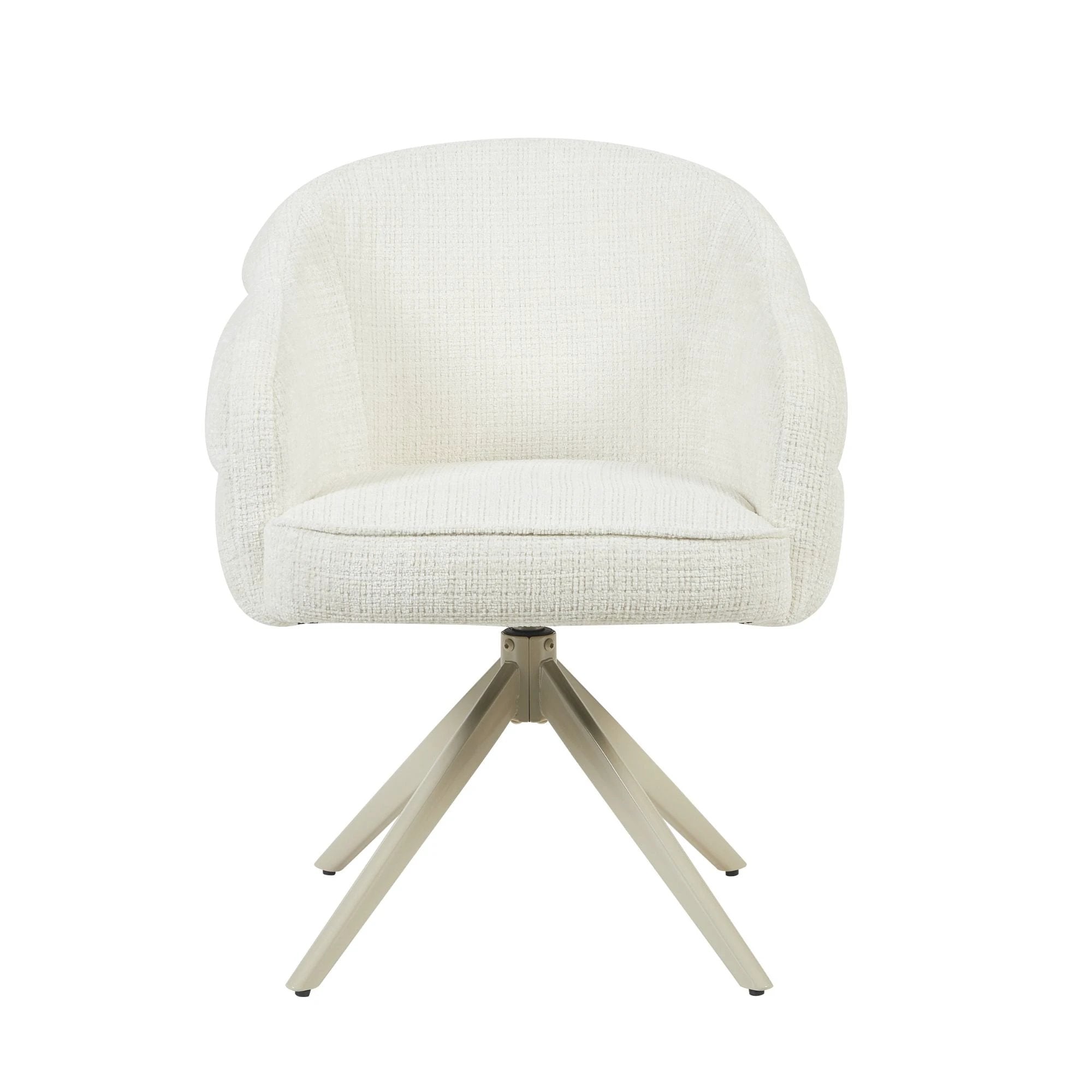 Eetkamerstoel Bella | Off White | Poot zandkleurig by Starfurn