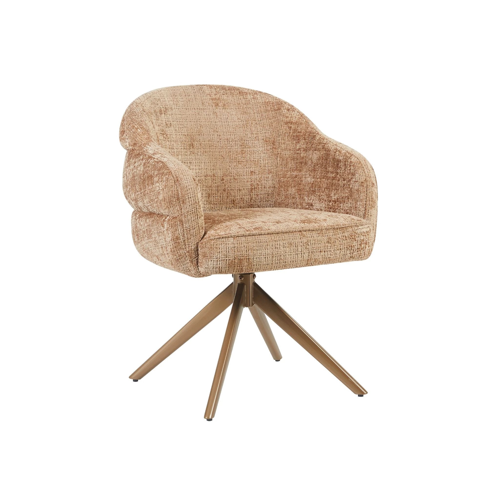 Eetkamerstoel Bella | Cinnamon | Poot brons by Starfurn