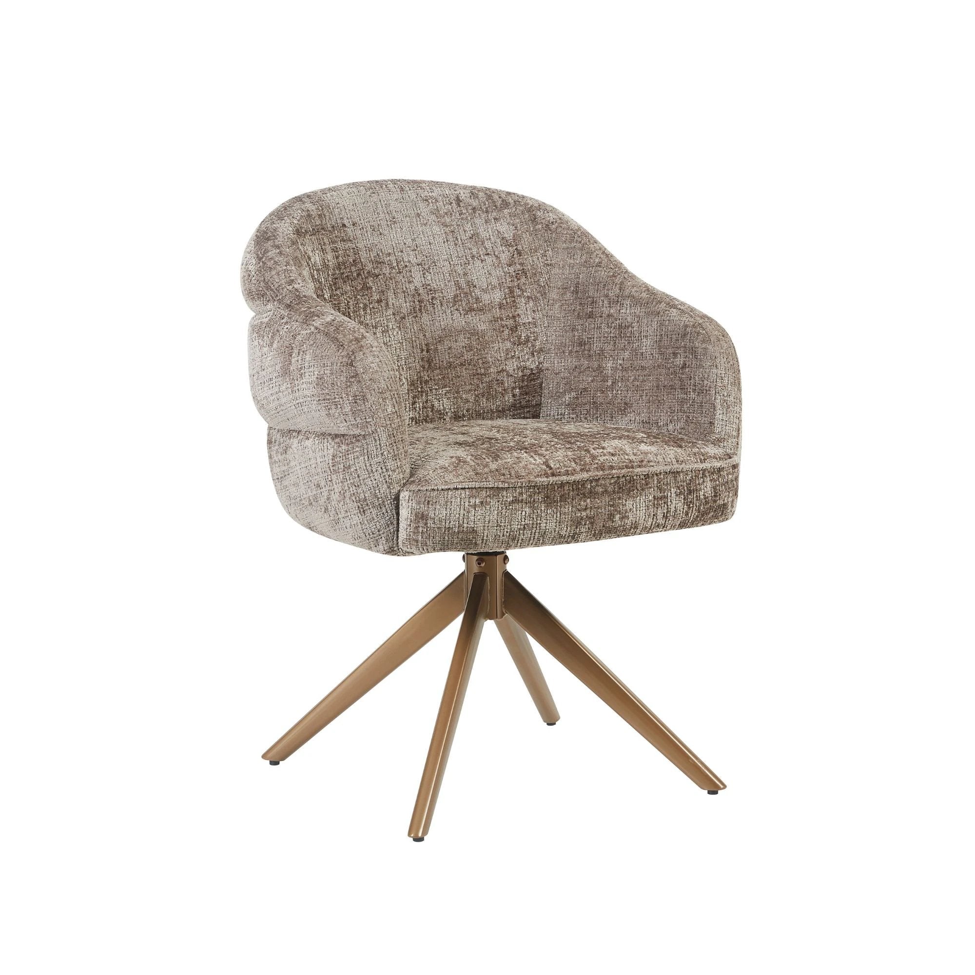 Eetkamerstoel Bella |Clay | Bronzen poot by Starfurn