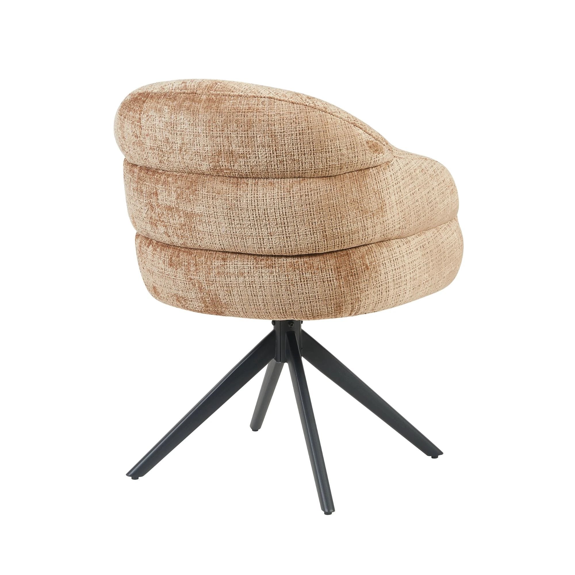 Eetkamerstoel Bella | Cinnamon | Poot Zwart by Starfurn