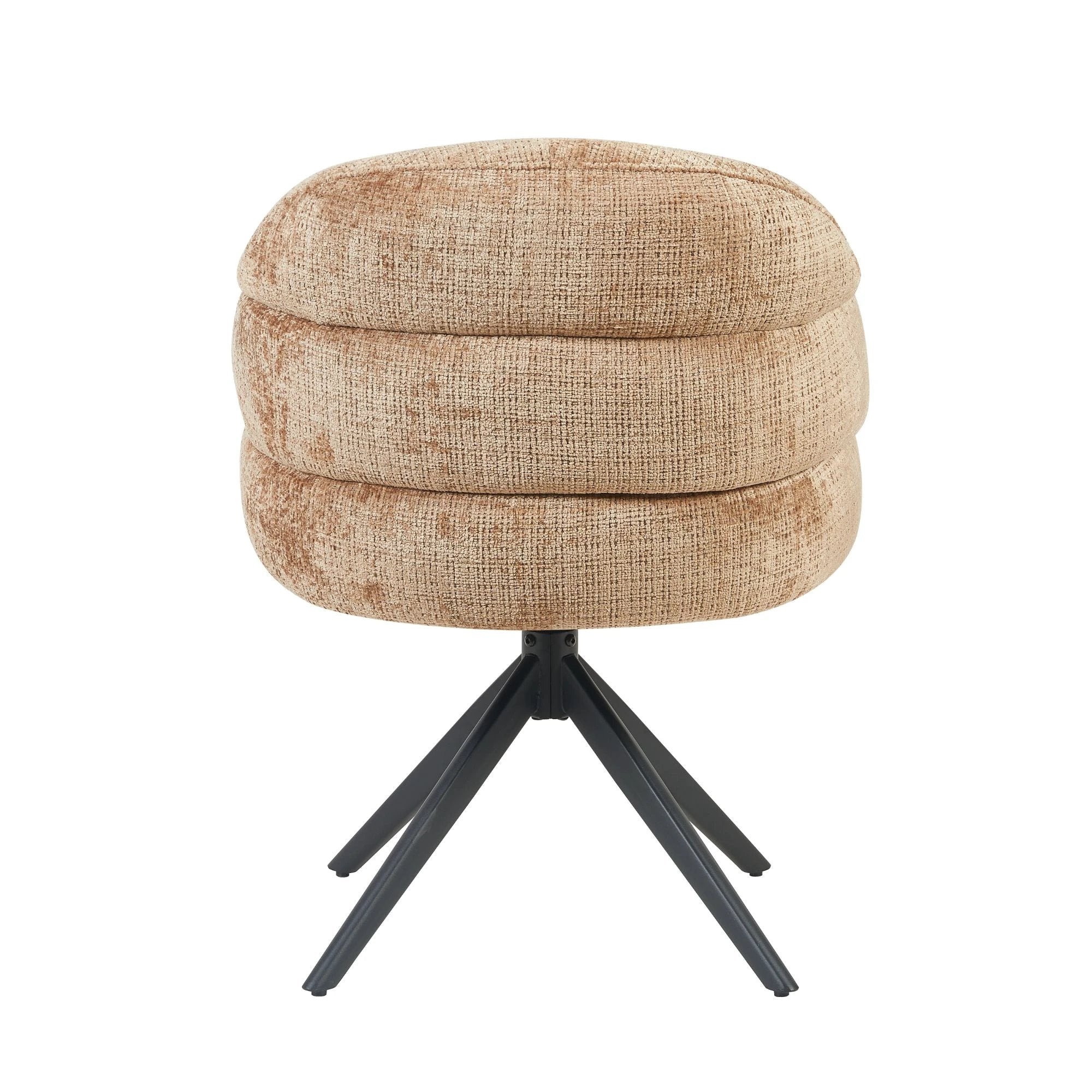 Eetkamerstoel Bella | Cinnamon | Poot Zwart by Starfurn