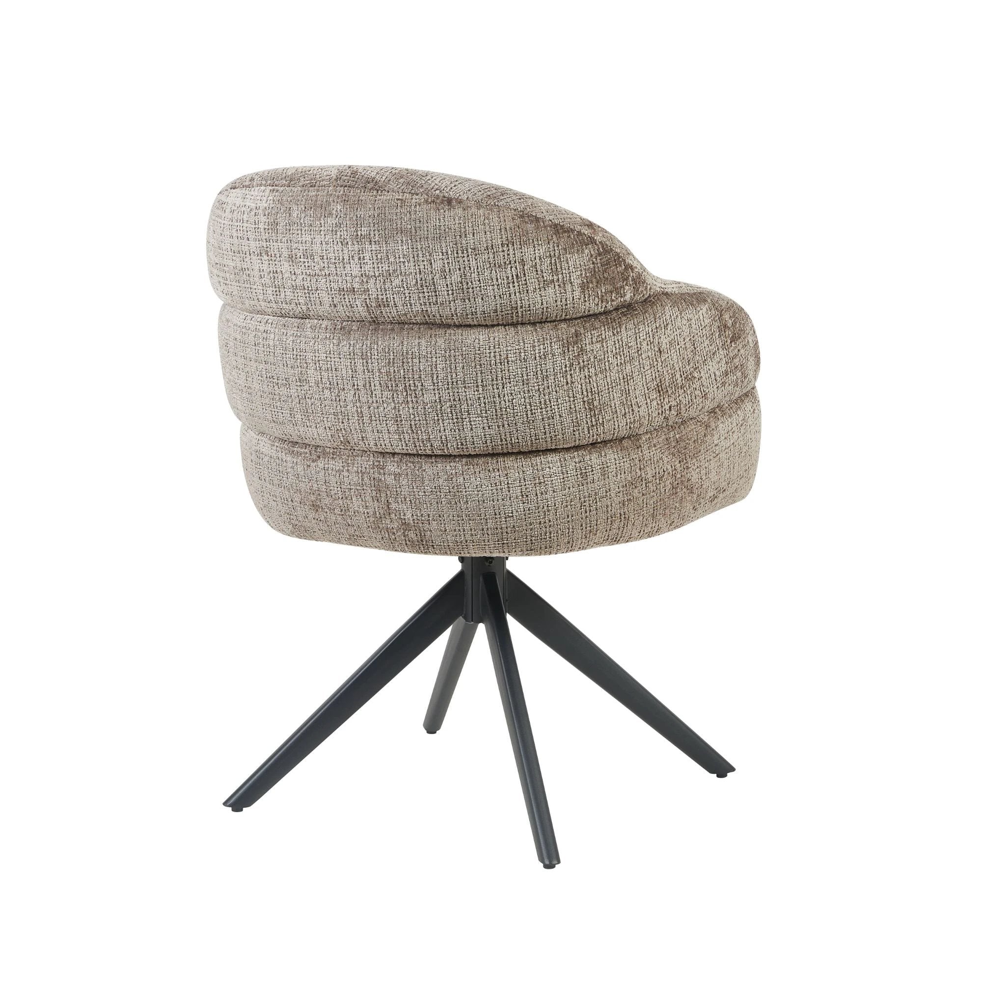 Eetkamerstoel Bella | Clay | Poot zwart by Starfurn