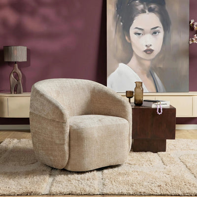 Fauteuil Yara - draaibaar | Beige by Starfurn