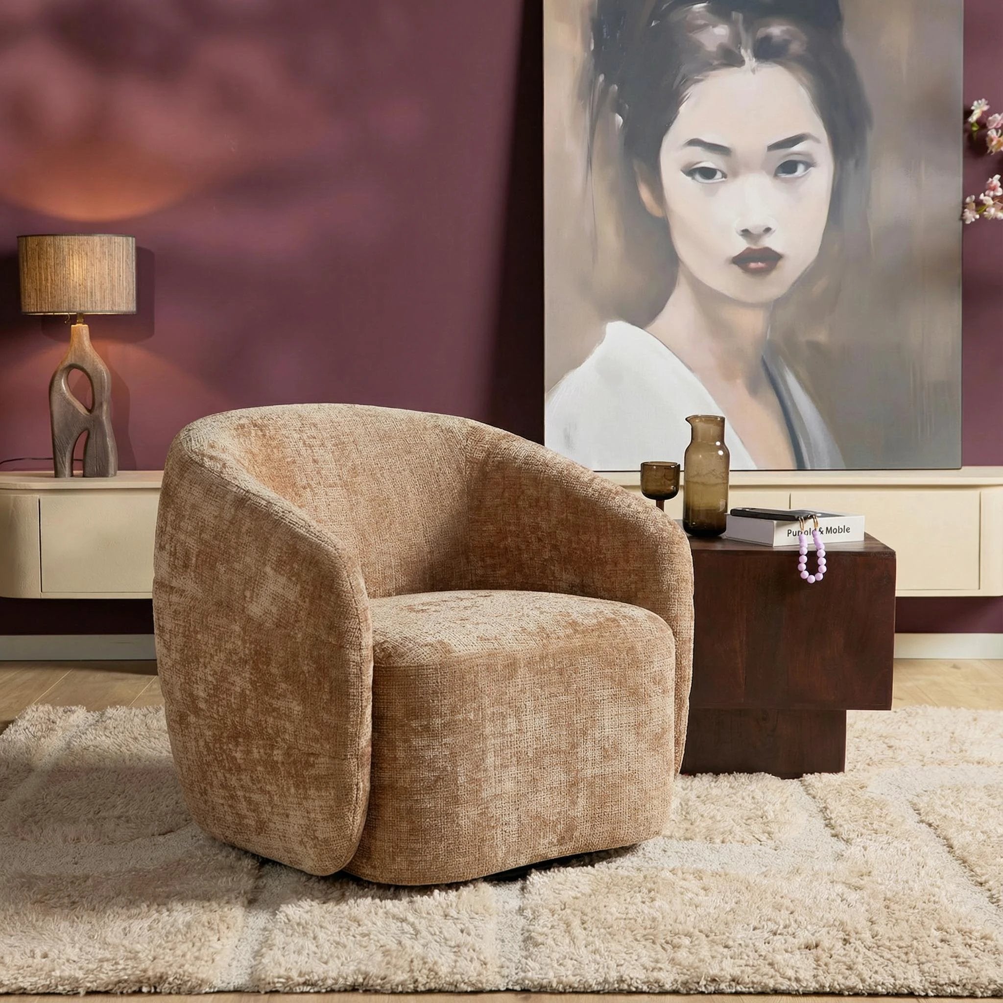 Fauteuil Yara - draaibaar| Cinnamon by Starfurn