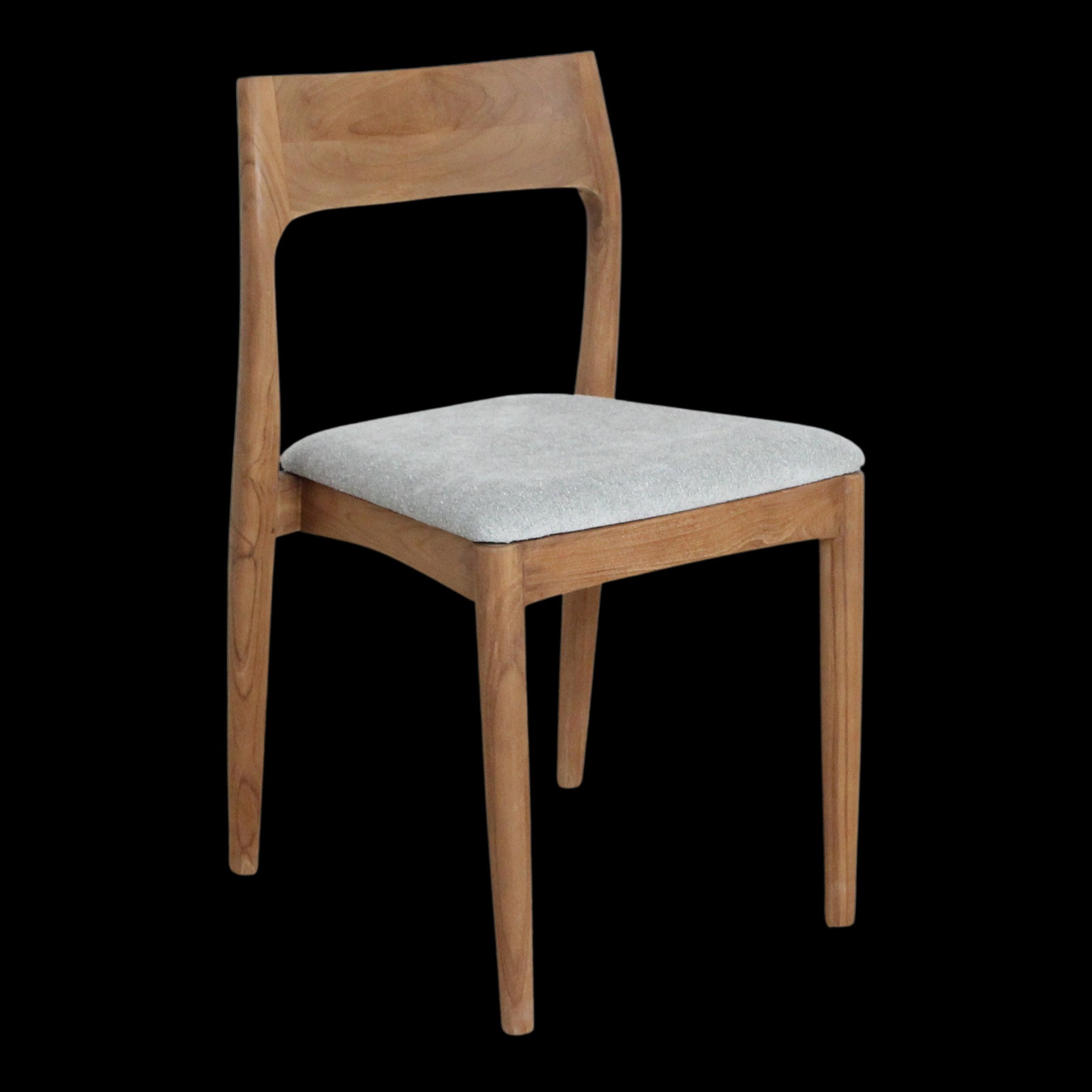 Eetkamestoel Freya teakhouten lichtgroen