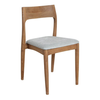 Eetkamestoel Freya teakhouten lichtgroen by Raw Materials Amsterdam