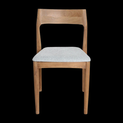 Eetkamestoel Freya teakhouten lichtgroen