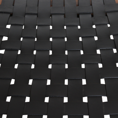 Eetkamerstoel Freya teak met armleuning - Zwart (set van 2) by Raw Materials Amsterdam