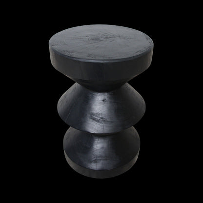 kruk/bijzettafel Teakhouten Rizo zwart