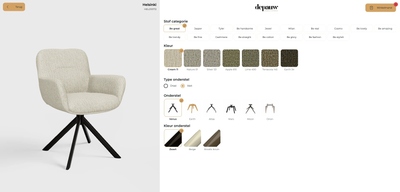 Eetkamerstoel Helsinki | op maat vanaf €239 by Moods Collection