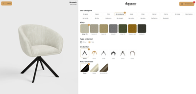 Eetkamerstoel Brussel | op maat vanaf €259 by Moods Collection