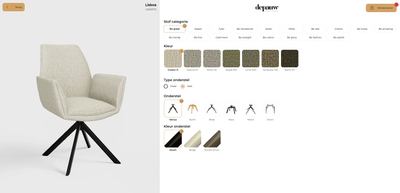 Eetkamerstoel Lisboa | op maat vanaf €239 by Moods Collection