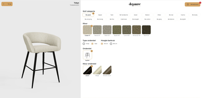 Bar / Counterstoel Tokyo | op maat vanaf €229 by Moods Collection