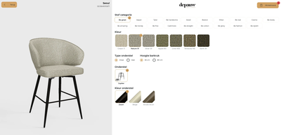 Bar / Counterstoel Seoul | op maat vanaf €229 by Moods Collection