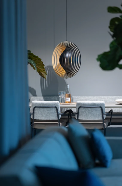 Hanglamp Woody Zwart/Naturel Ø43.5cm by ETH