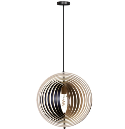 Hanglamp Woody Zwart/Naturel Ø43.5cm by ETH