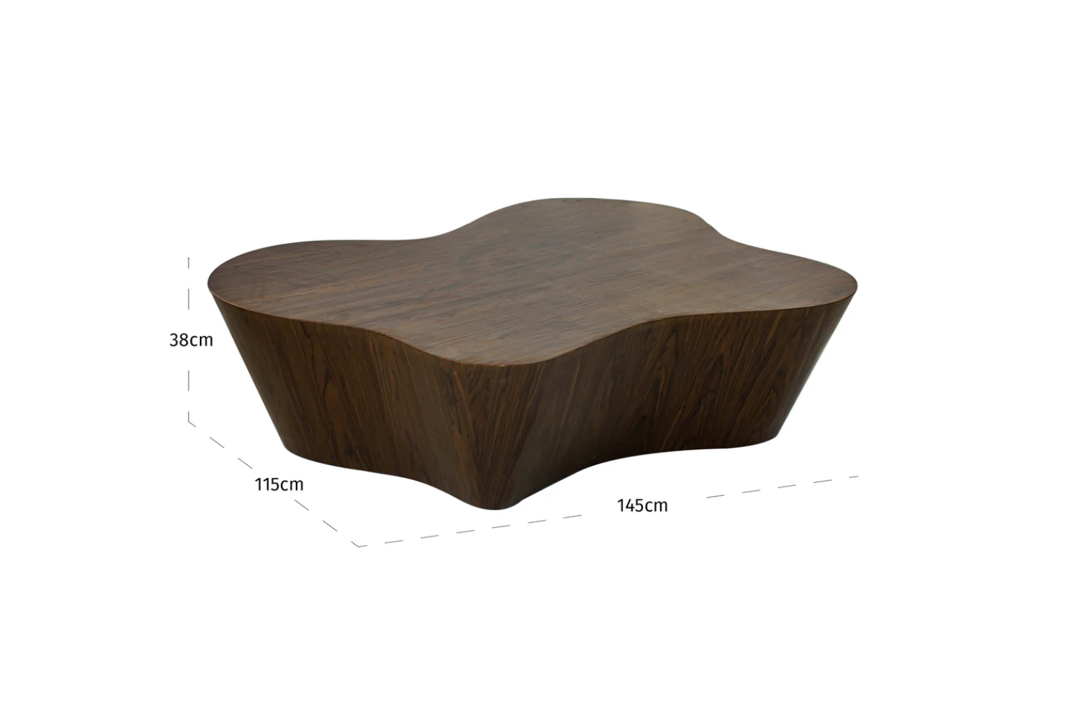 Salontafel Quintino notenhout by Richmond Interiors