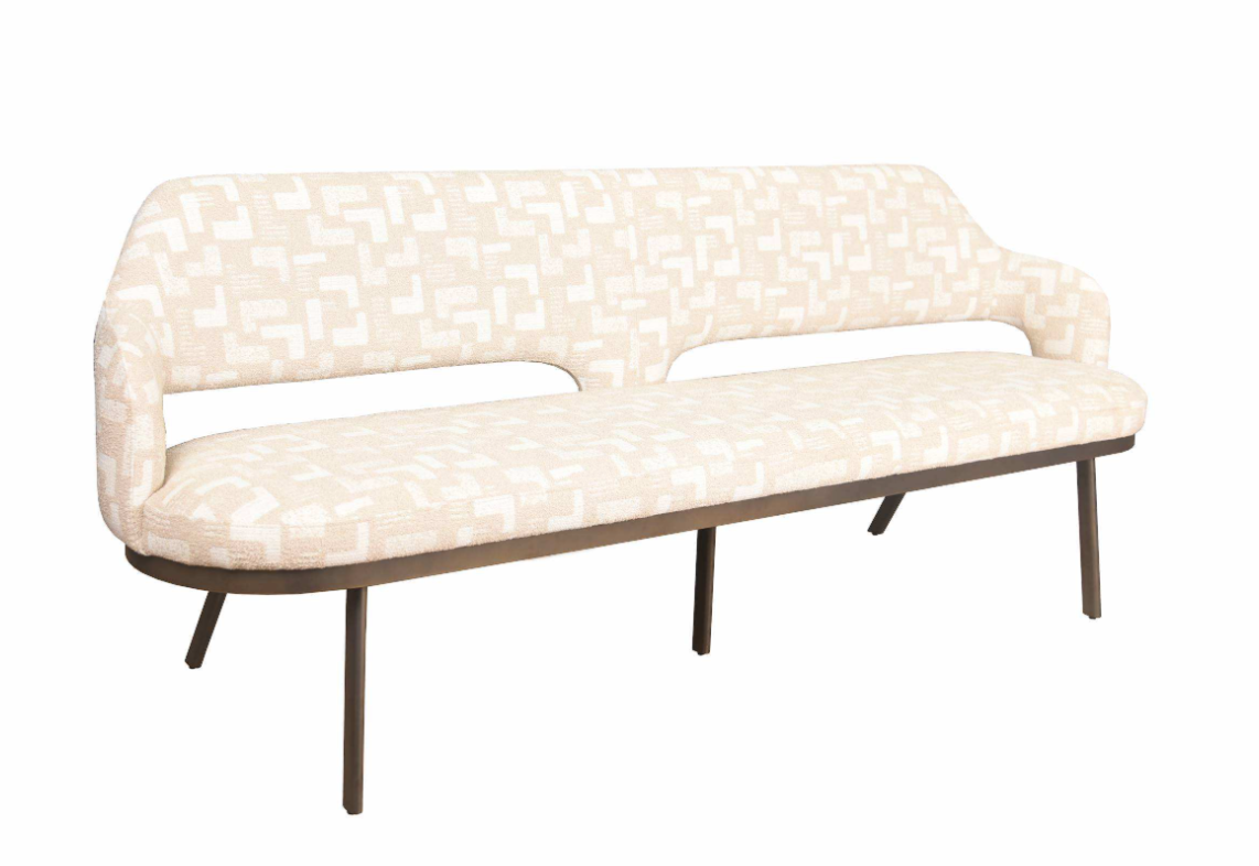 Eetkamerbank Firenze 220cm | Mosaic Beige by Moods Collection
